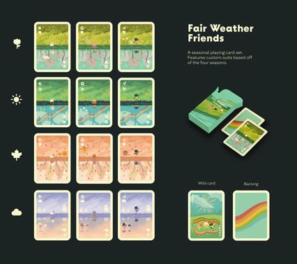 A playing card set designed for Digital Illustration